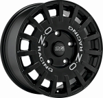 OZ RALLY RACING MATT BLACK+SILVER LETTERING